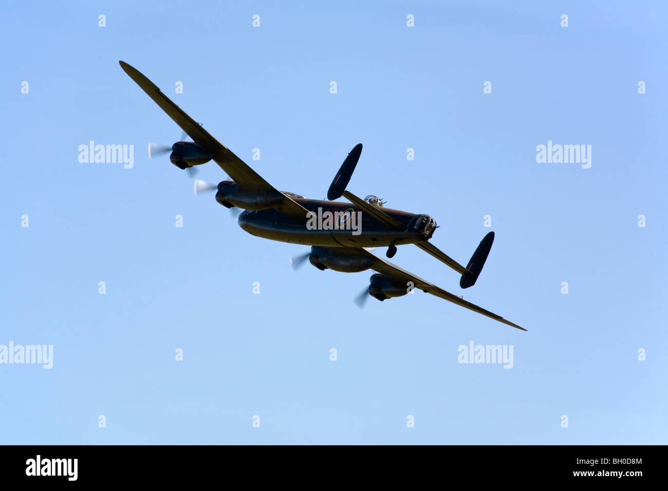 Battle of Britain Memorial Flight Lancaster a RAF Leuchars Airshow 2009, Fife, Scozia Foto Stock