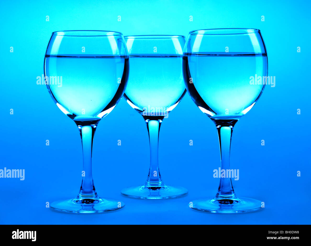 Bicchieri di vino.Shallow DOF Foto Stock
