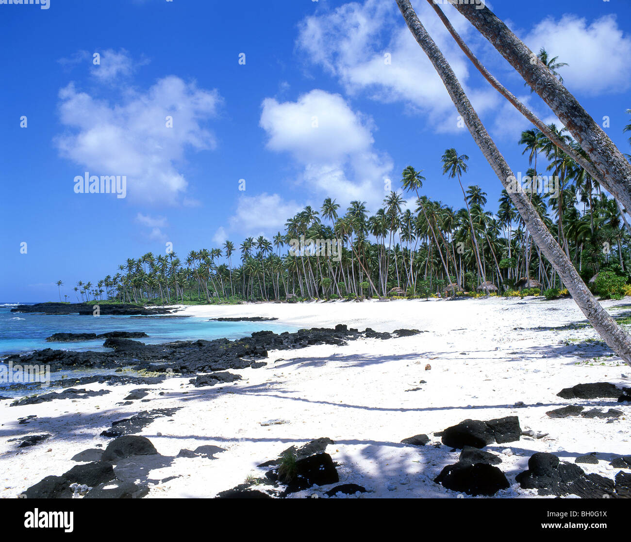 "Ritorno al Paradiso" Lefaga Beach, Isola Upolu, Samoa Foto Stock