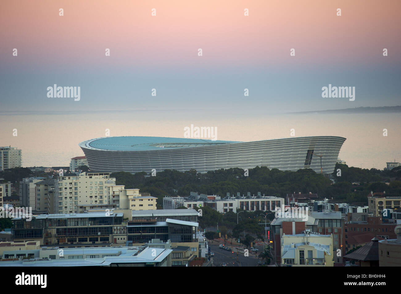 Stadio Green Point di Città del Capo all'alba Foto Stock