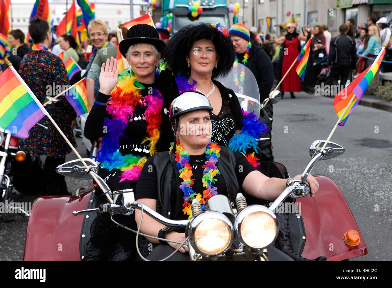 Gay Pride festival di Reykjavik, Islanda Foto Stock