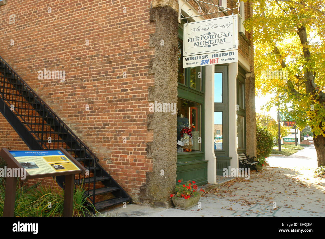 Franklin, NC, North Carolina, il centro, il Macon County Historical Museum Foto Stock