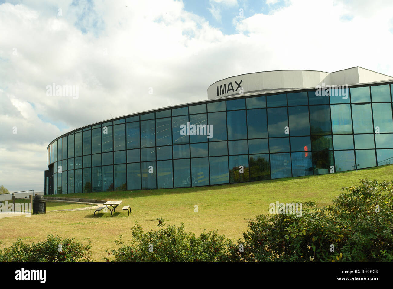 Little Rock, AR, Arkansas, Aerospace Education Center, il Teatro IMAX Foto Stock
