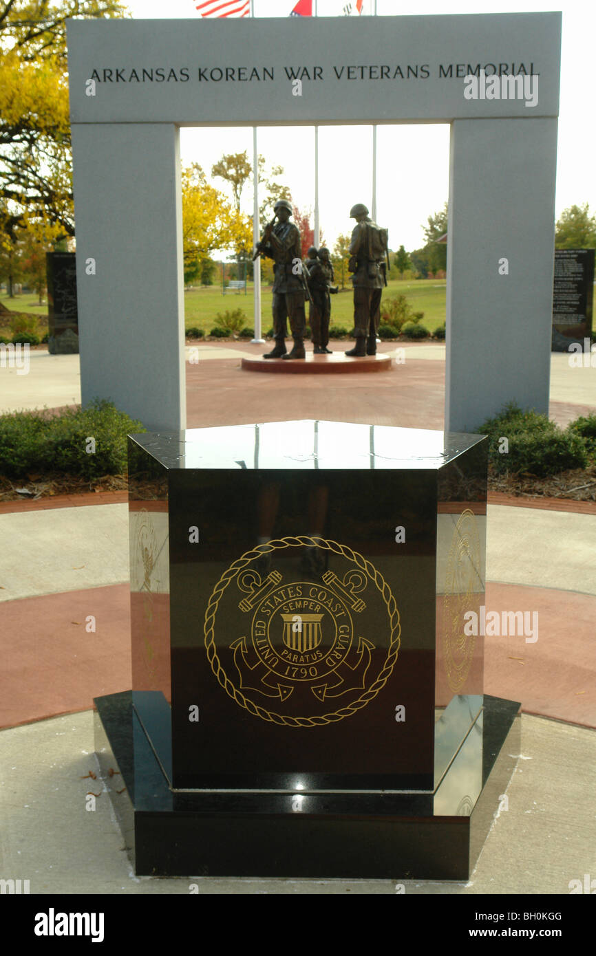 Little Rock, AR, Arkansas, MacArthur Museum of Arkansas storia militare, il memoriale dei veterani di guerra coreana Foto Stock