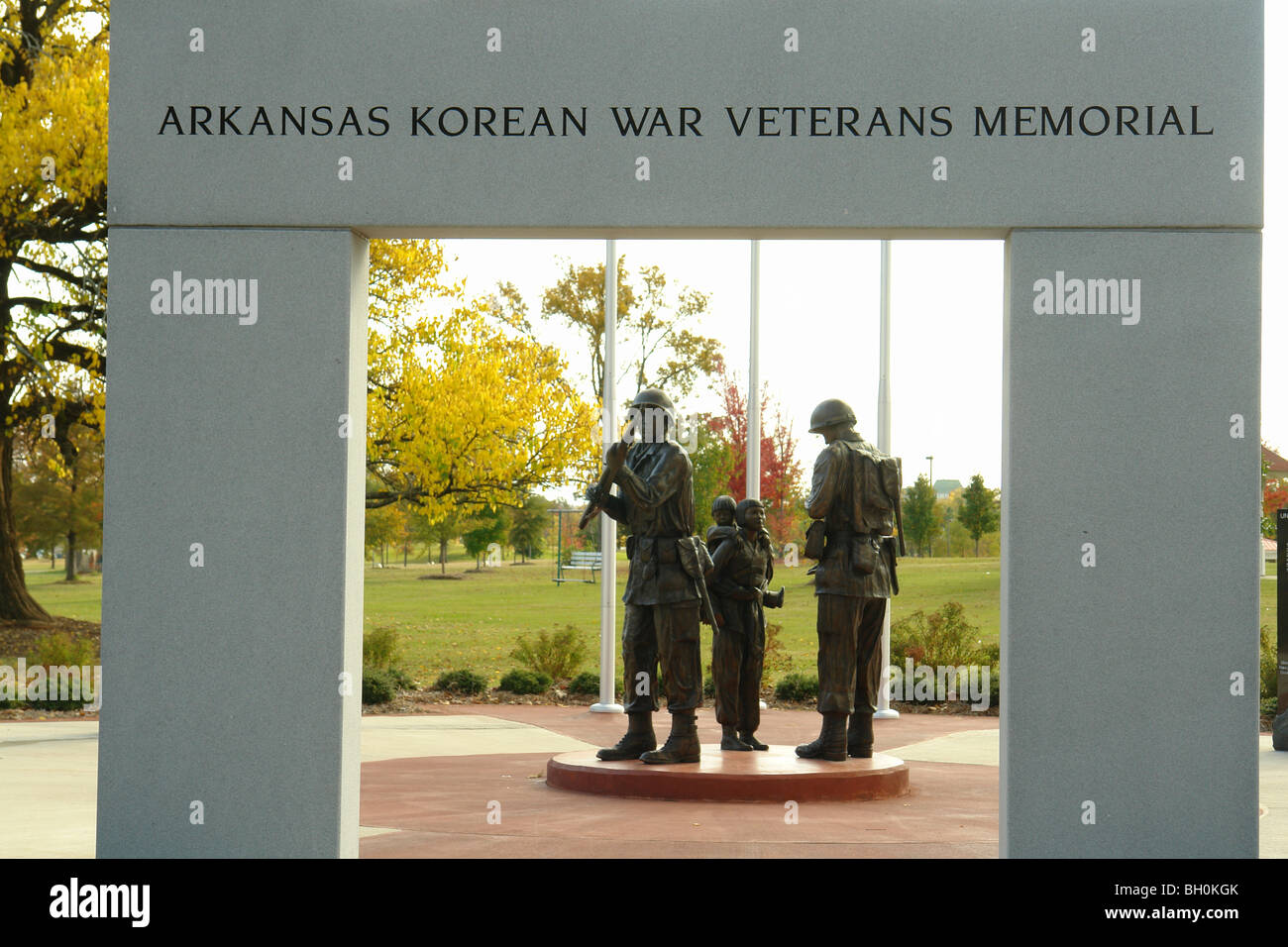 Little Rock, AR, Arkansas, MacArthur Museum of Arkansas storia militare, il memoriale dei veterani di guerra coreana Foto Stock