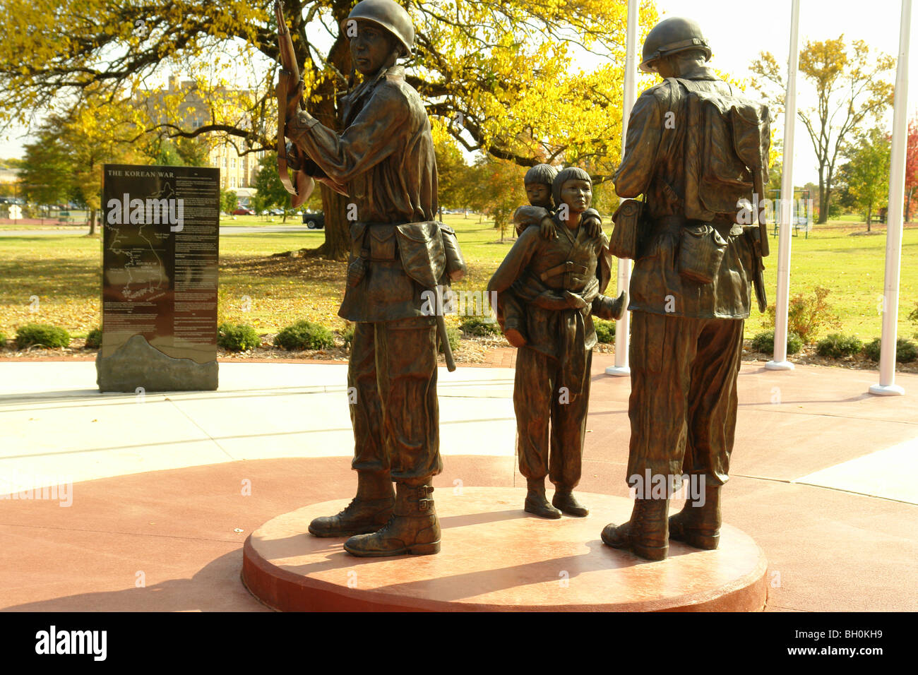 Little Rock, AR, Arkansas, MacArthur Museum of Arkansas storia militare, il memoriale dei veterani di guerra coreana Foto Stock