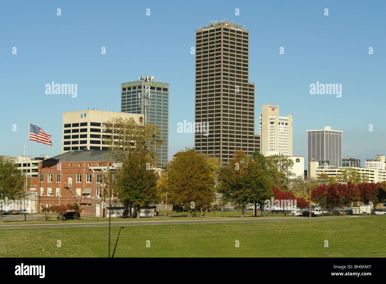 Little Rock, AR, Arkansas, skyline del centro Foto Stock