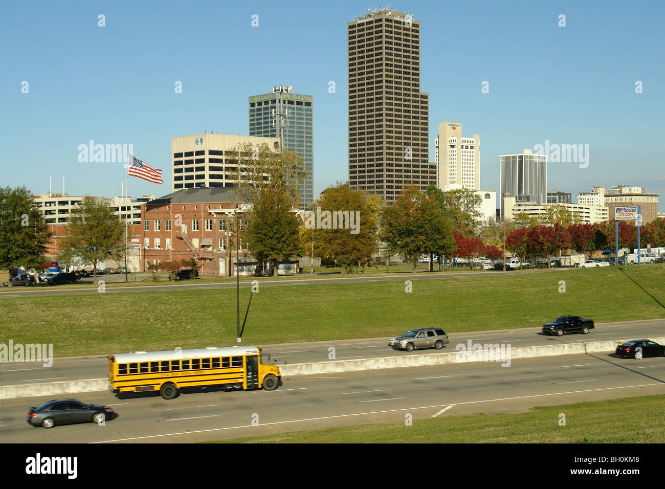 Little Rock, AR, Arkansas, skyline del centro Foto Stock