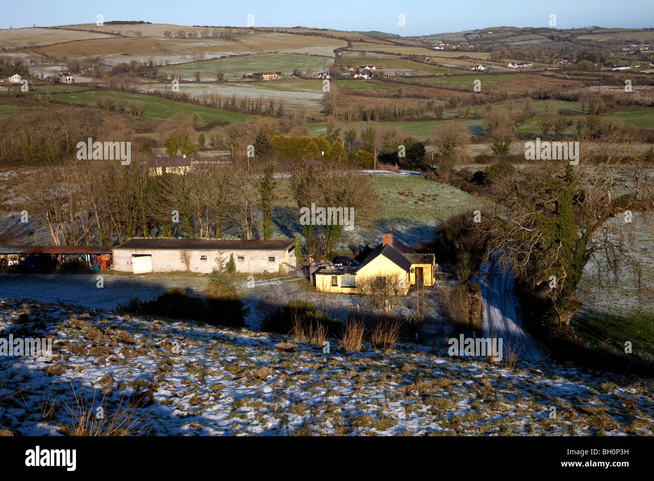 Paesaggio invernale, Irlanda Foto Stock