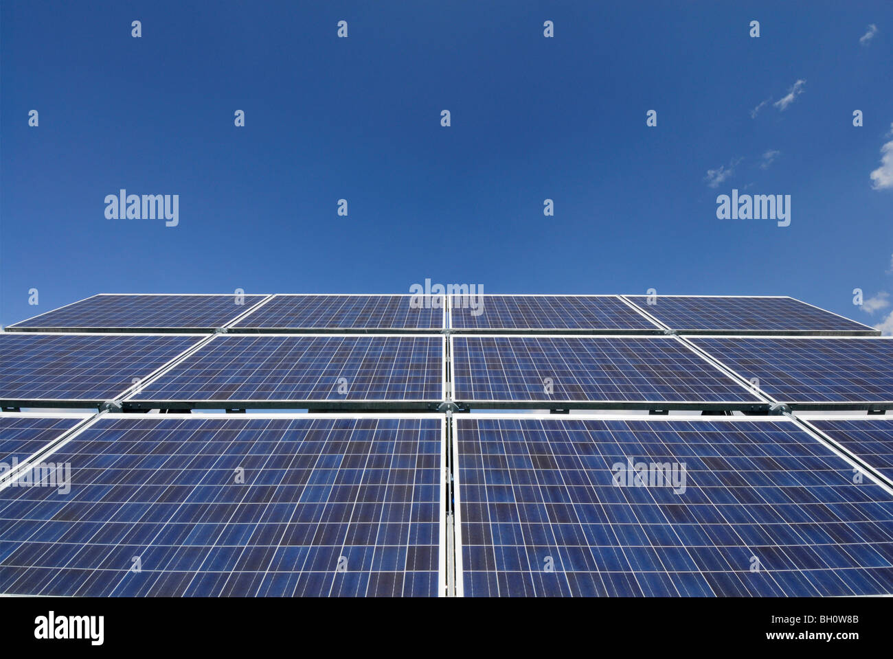 Impianto fotovoltaico, Woergl, Tirolo, Austria Foto Stock