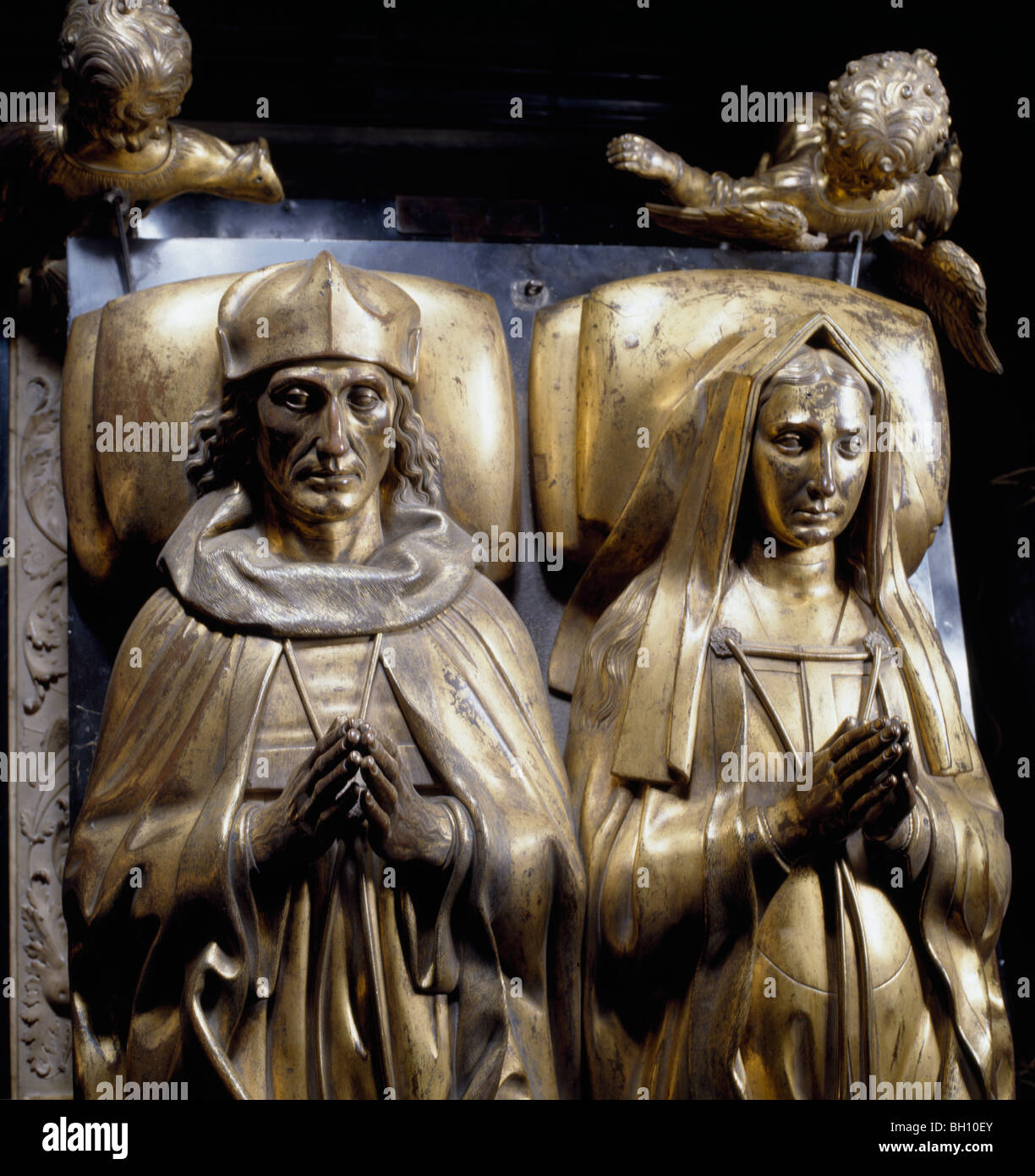 Enrico VII & Elisabetta di York monumento Abbazia di Westminster, London Inghilterra England Foto Stock