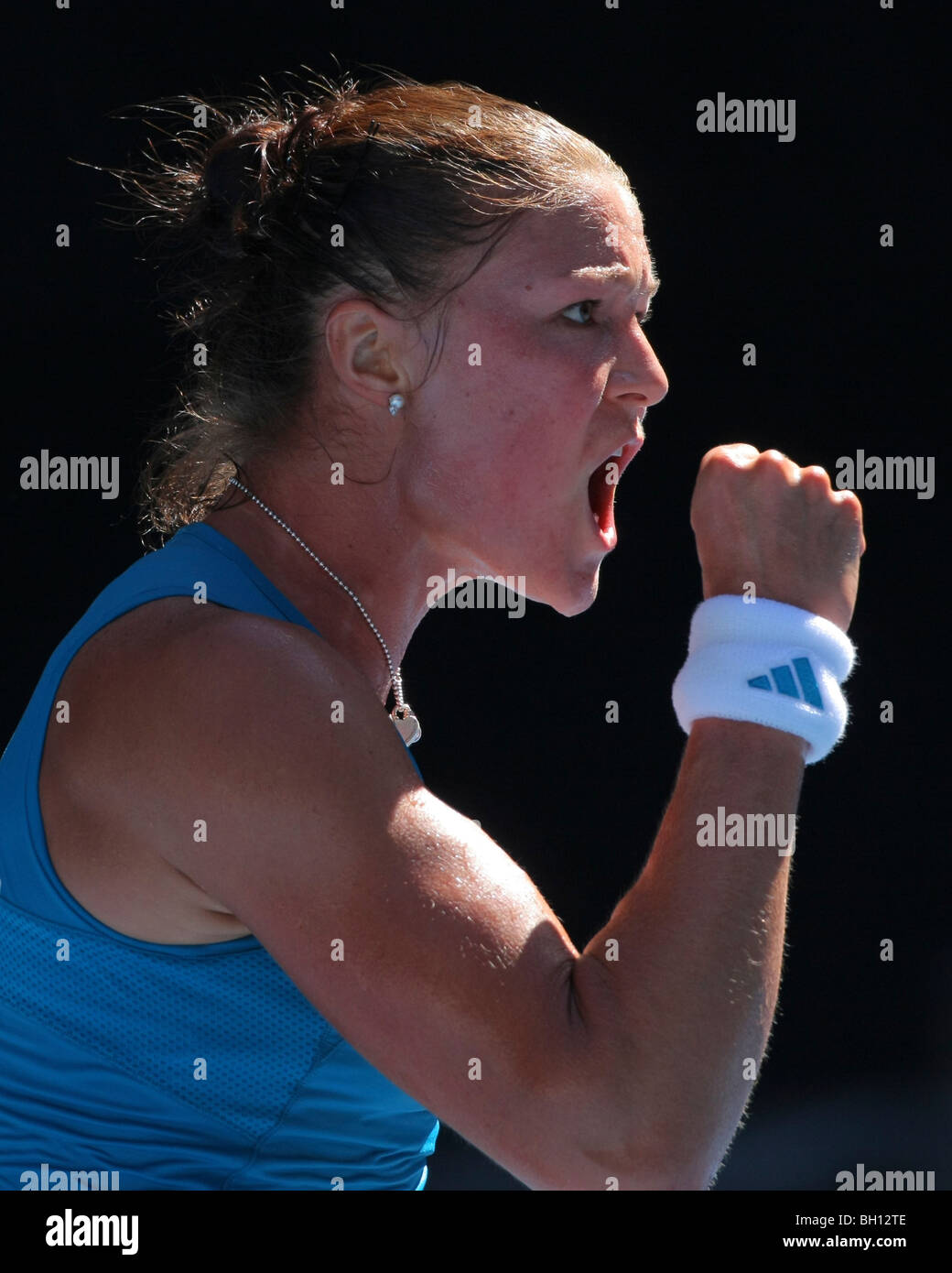 Dinara Safina (RUS) competono al 2010 Australian Open di Tennis. Foto Stock