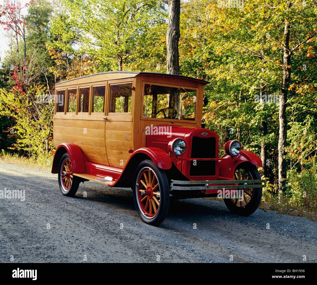 L'annata 1926 Chevrolet carro di polizia, Waterloo, Quebec, Canada Foto Stock