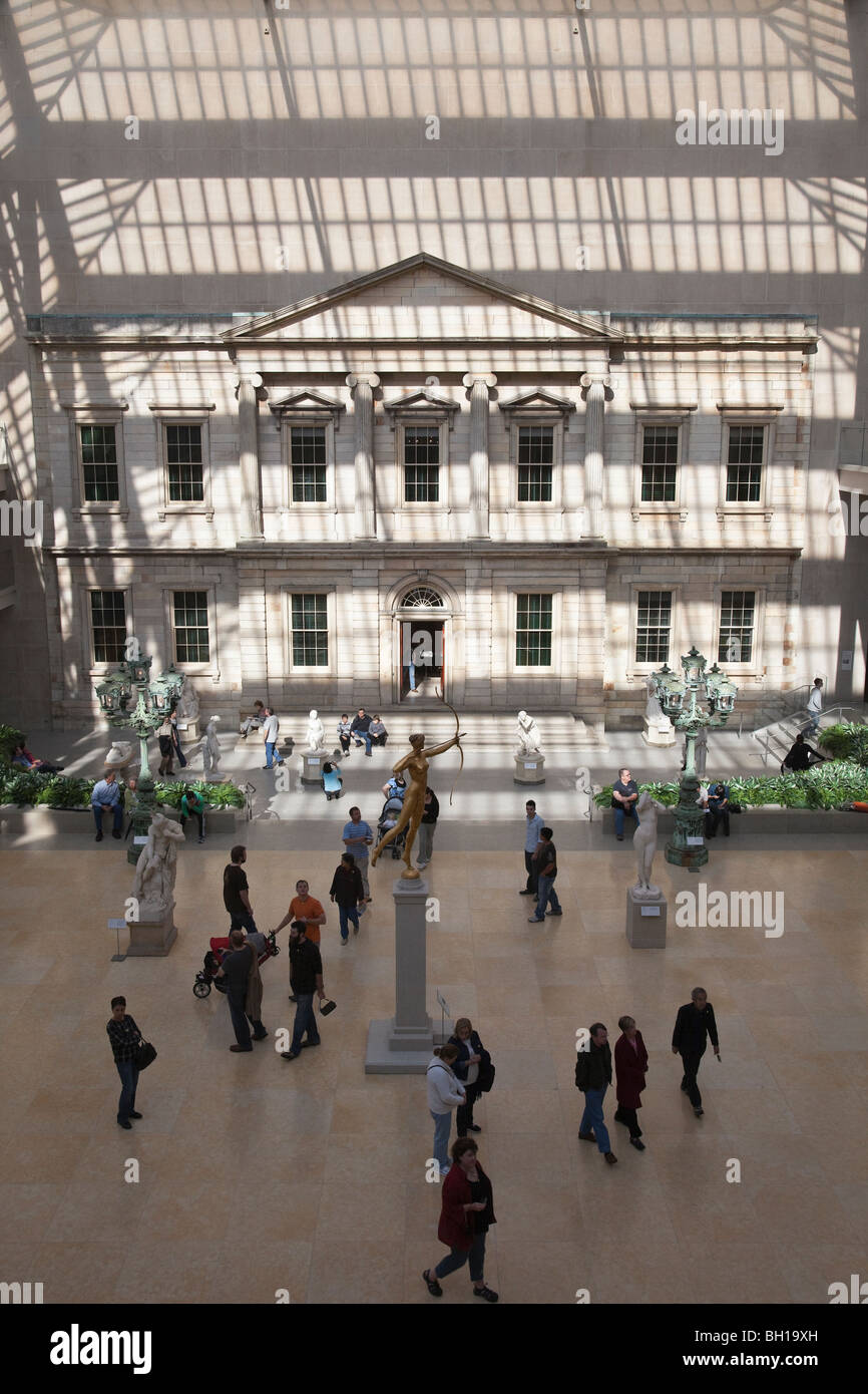 Il Charles Engelhard corte dell'ala americana al Metropolitan Museum of Art di New York City. Foto Stock