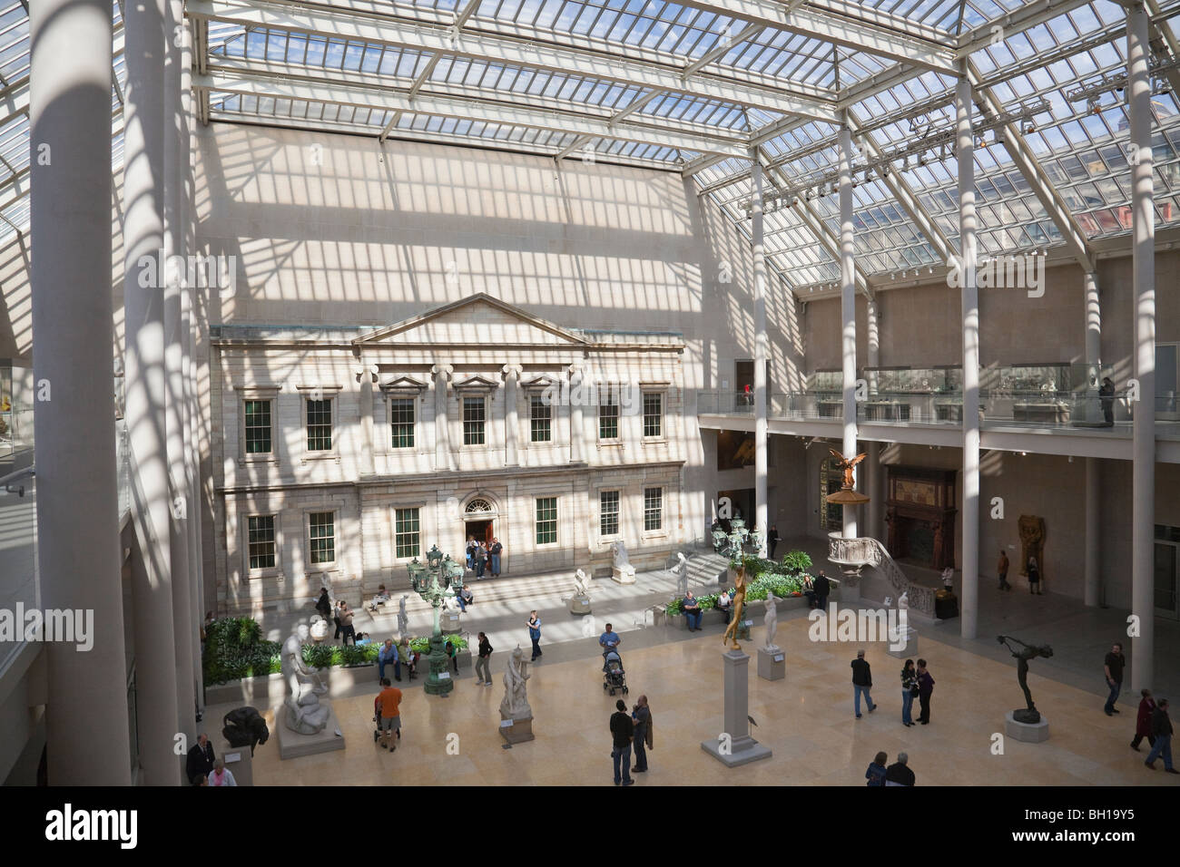 Il Charles Engelhard corte dell'ala americana al Metropolitan Museum of Art di New York City. Foto Stock
