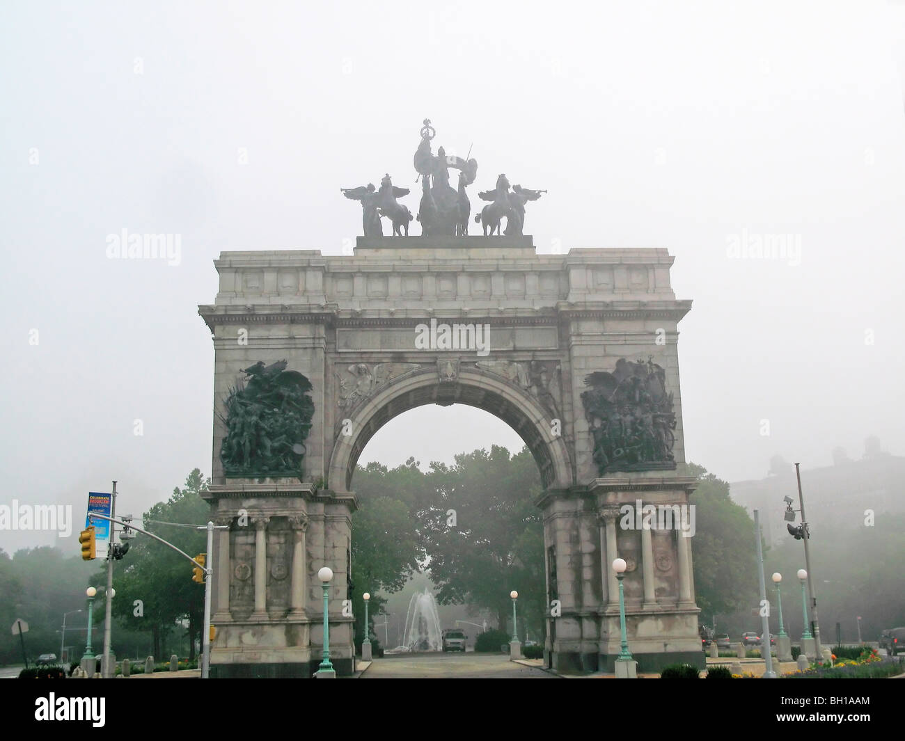 Soldati e marinai Arch Grand Army Plaza Brooklyn New York Foto Stock