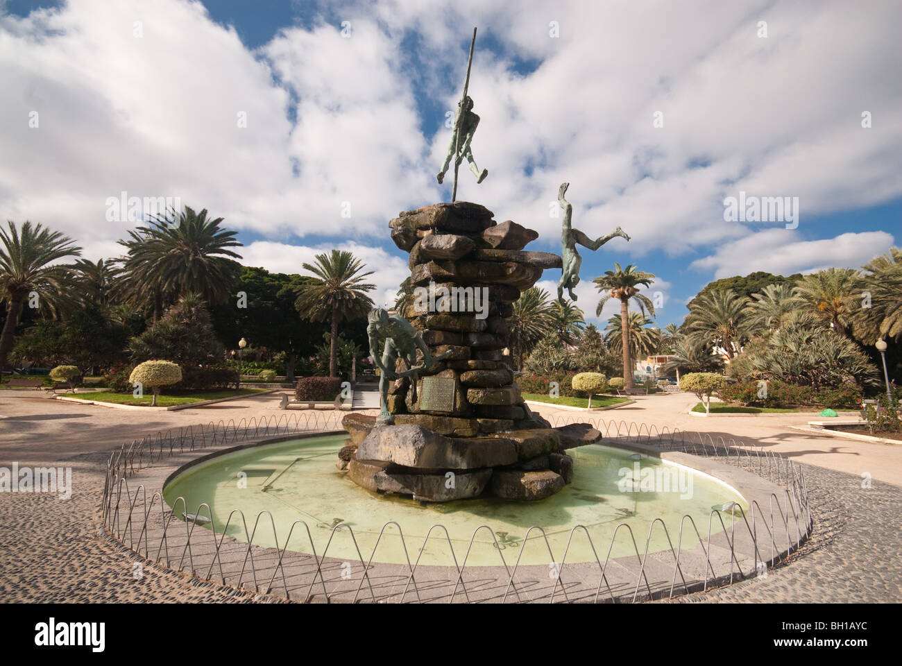 Fontana ornamentale di Las Palmas Foto Stock