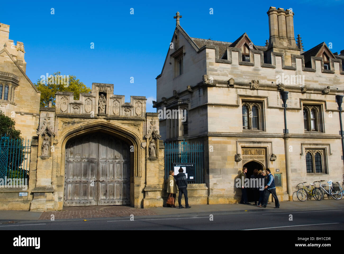 Il Magdalen College di Oxford esterna Inghilterra UK Europa Foto Stock