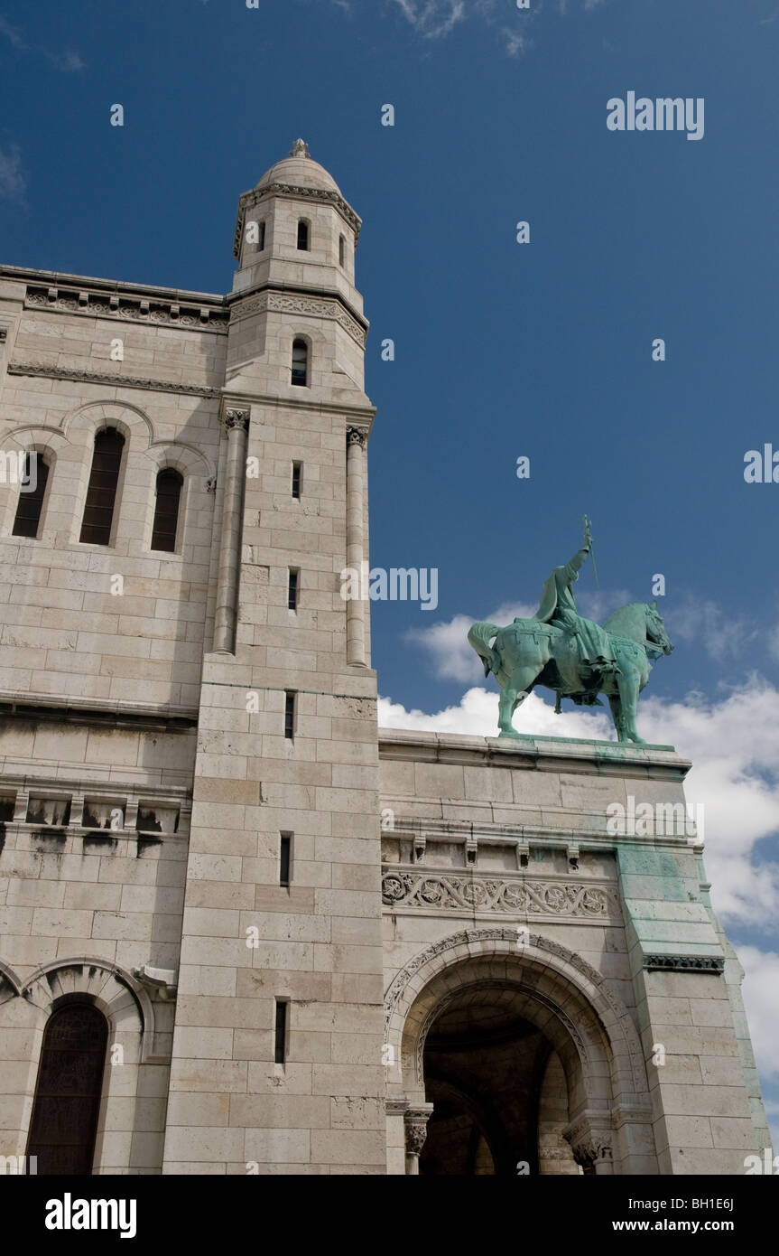 Il Sacre Coeur Basilica Chiesa Parigi Francia Foto Stock