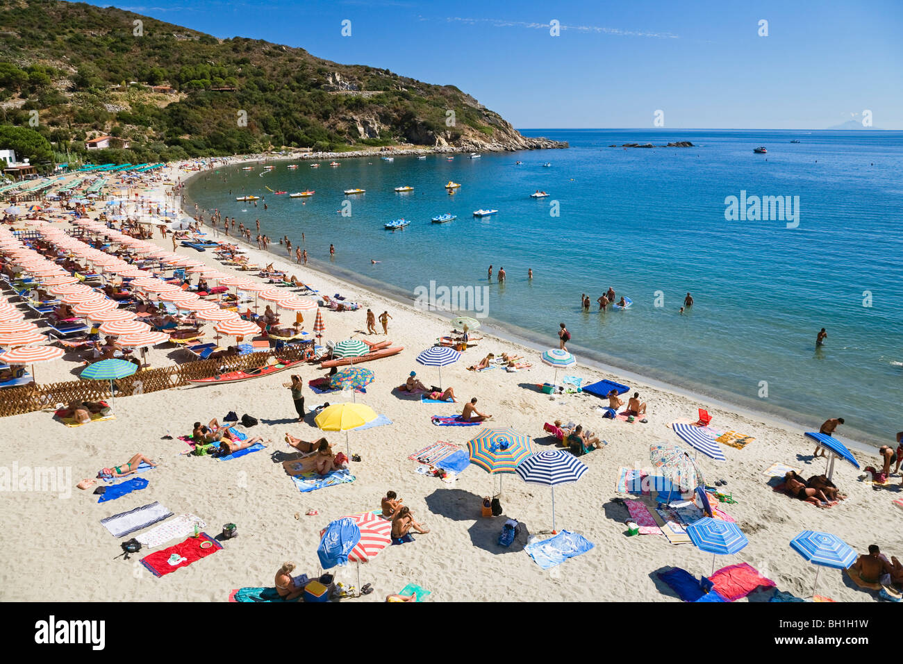 Spiaggia di Cavoli, Elba, Italia Foto Stock