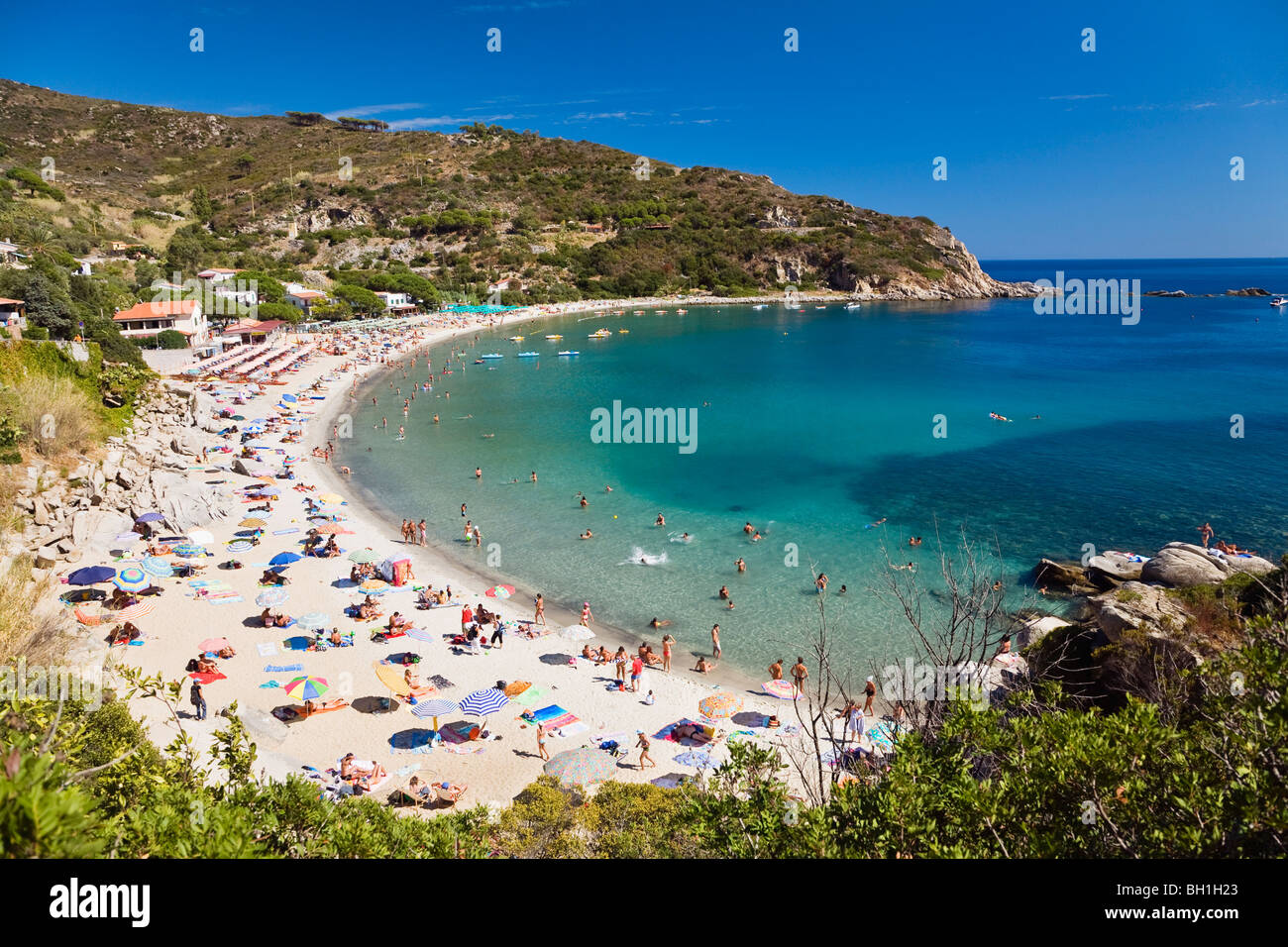 Spiaggia di Cavoli, Elba, Italia Foto Stock