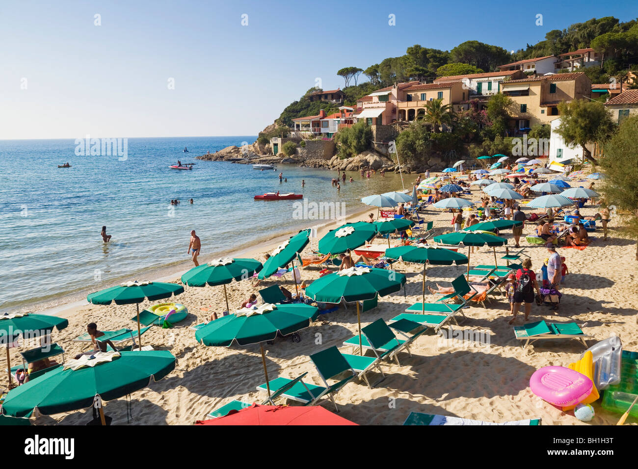 Spiaggia di Biodola, Elba, Italia, Mediterraneo, Europa Foto Stock