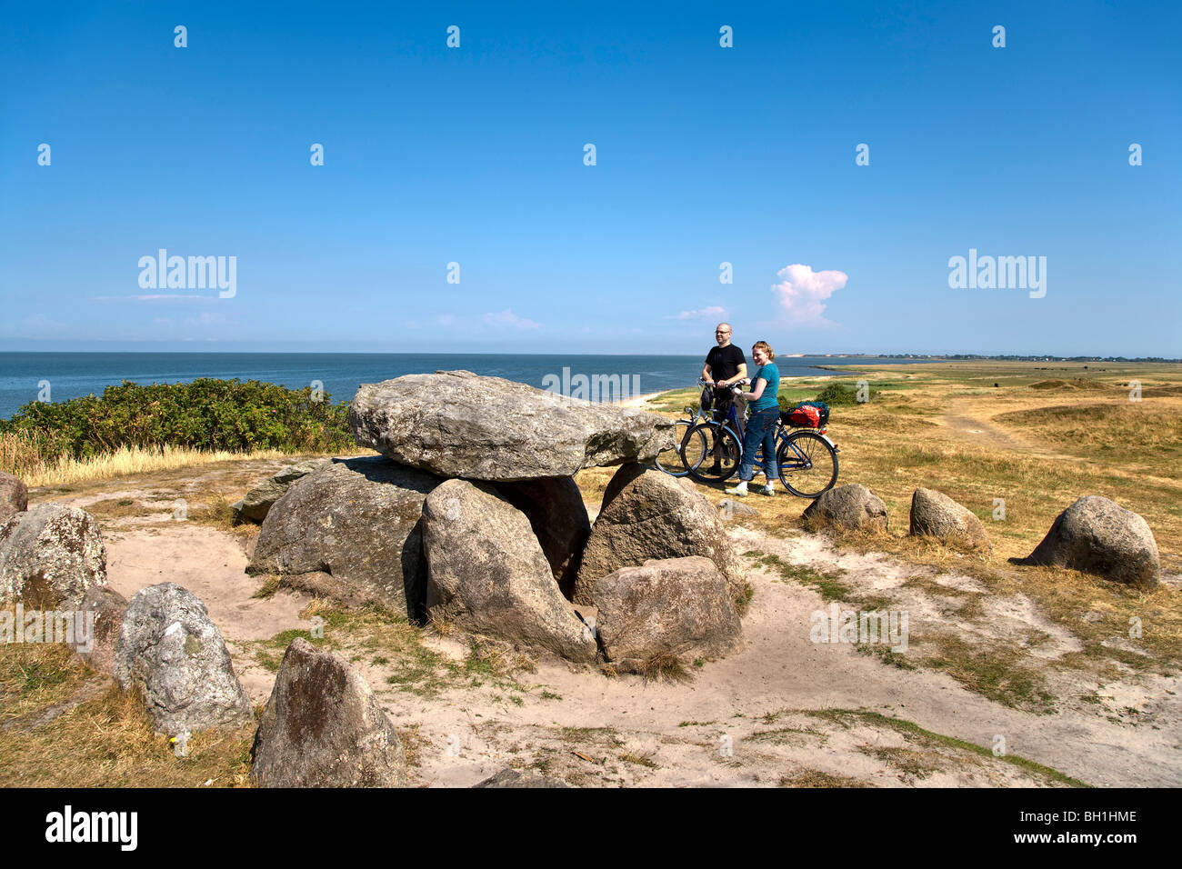 Harhoog dolmen, Keitum, isola di Sylt, Schleswig-Holstein, Germania Foto Stock