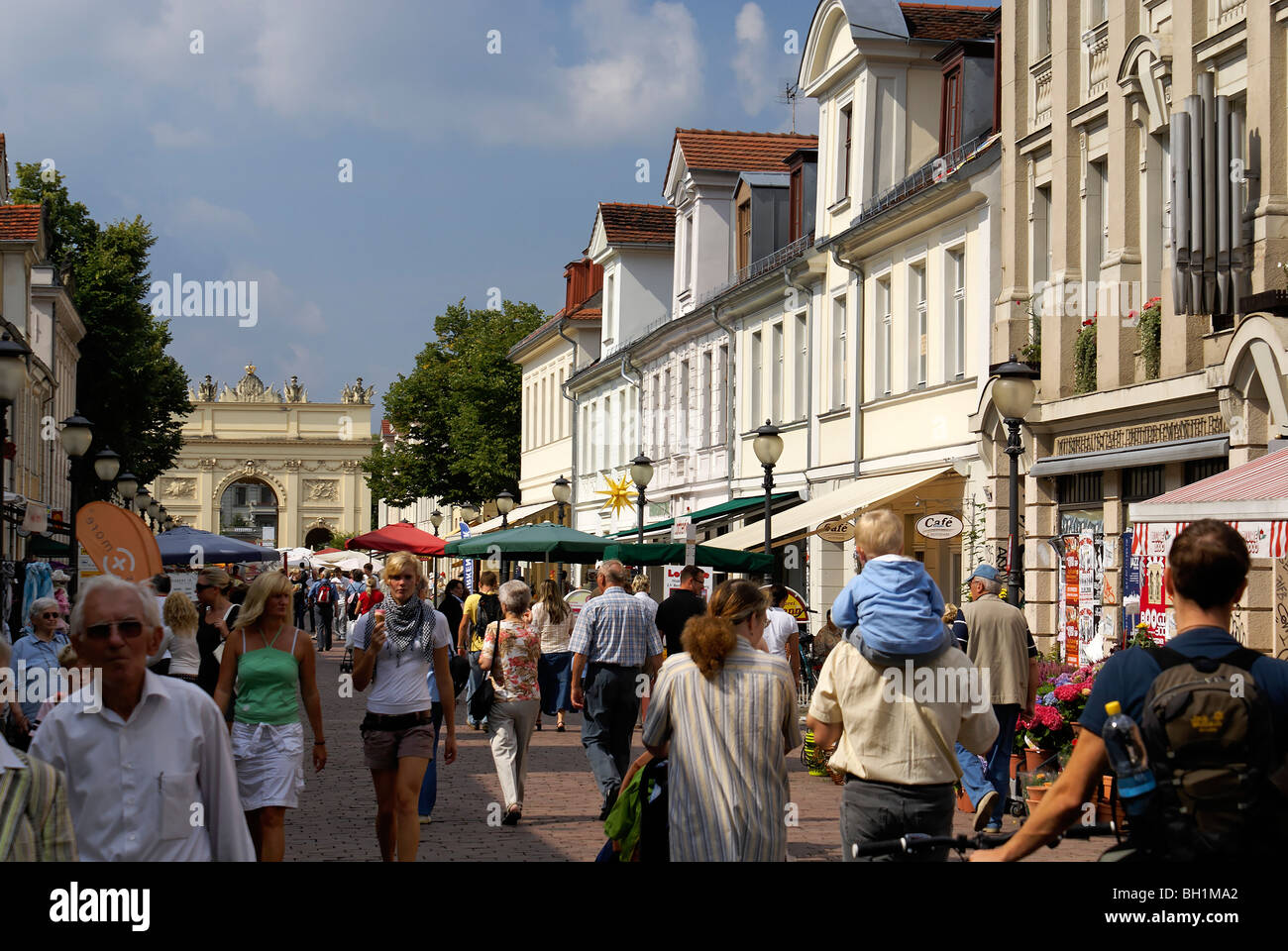 Strada di Brandeburgo, Potsdam, il Land Brandeburgo, Germania Foto Stock