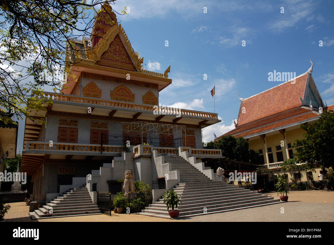 Templi Khmer in Phnom Penh Cambogia Foto Stock