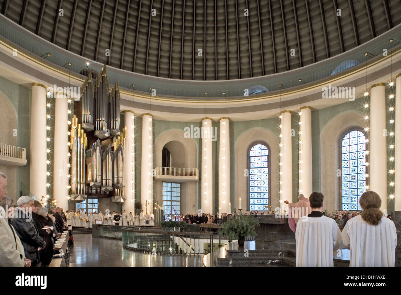 Hedwigs St cattedrale, Cattedrale cattolica romana su Bebelplatz, Berlino Germania Foto Stock