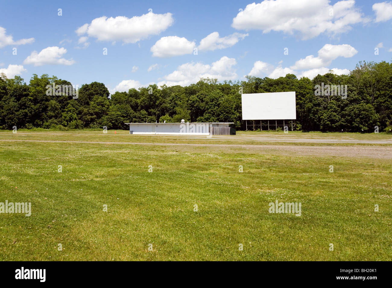 Un Drive-In Movie Theater. Foto Stock