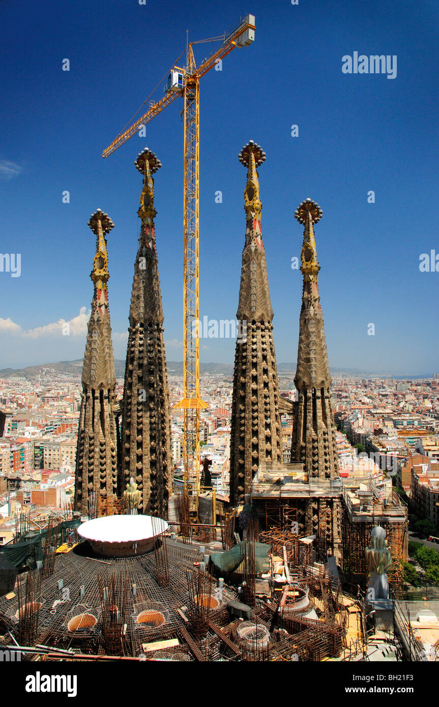 La Sagrada Familia Torri Foto Stock