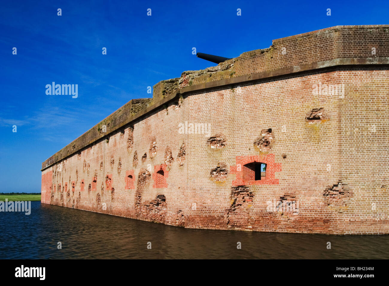 Fort Pulaski Monumento Nazionale costruito 1829 al 1847 Foto Stock