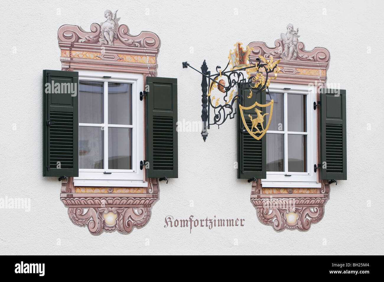 Finestre decorative, Kitzbuhel, Austria Foto Stock