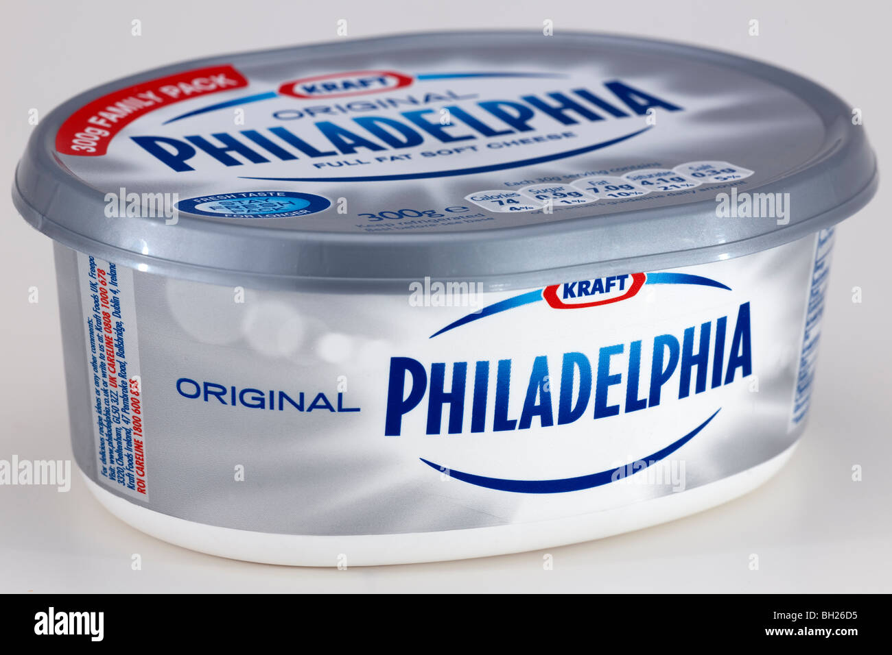 Vasca di Kraft Philadelphia crema di formaggio spalmabile Foto Stock