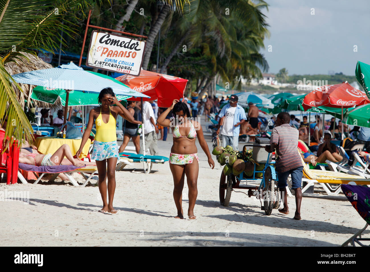 La spiaggia di Boca Chica Repubblica Dominicana Foto Stock