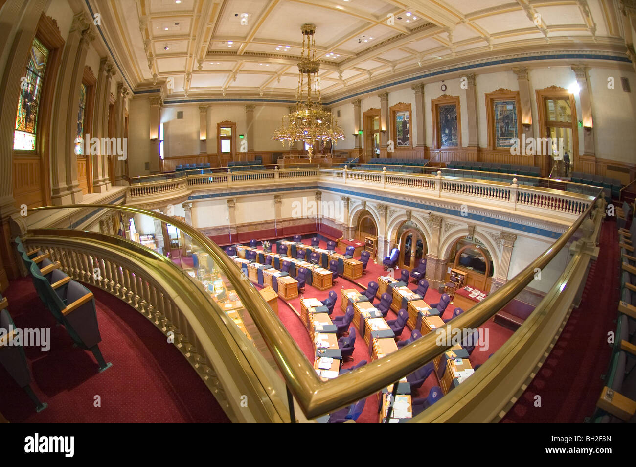 Camera del Senato, Colorado State Capitol, Denver, Colorado, STATI UNITI D'AMERICA Foto Stock
