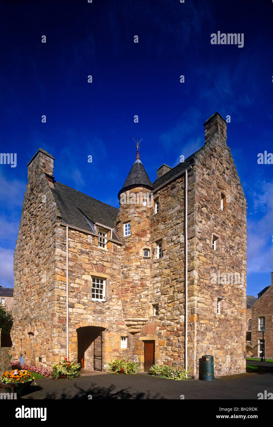 Una vista esterna di Maria Regina di Scozia " Casa a Jedburgh, Scottish Borders Foto Stock