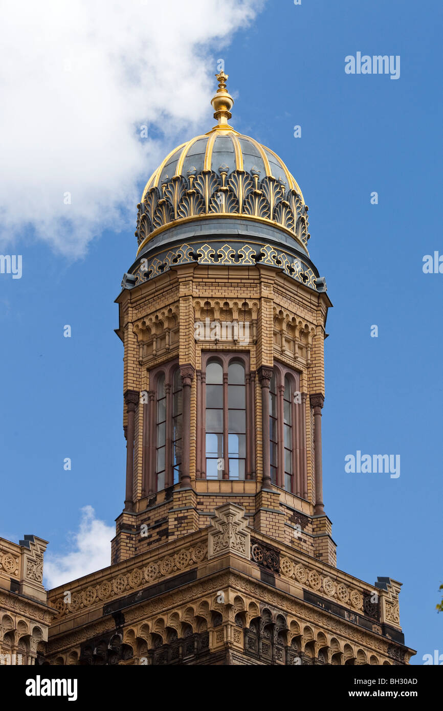 Dettaglio del nuovo edificio sinagoga, Berlino, Germania Foto Stock