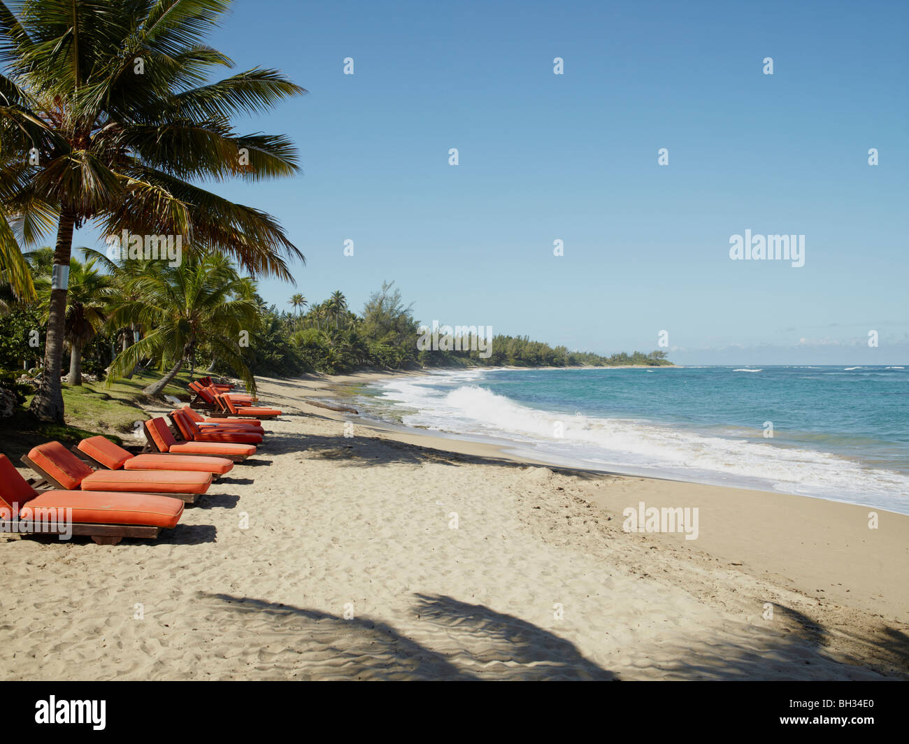Spiaggia di Aguadilla, Puerto Rico, Stati Uniti d'America. Foto Stock