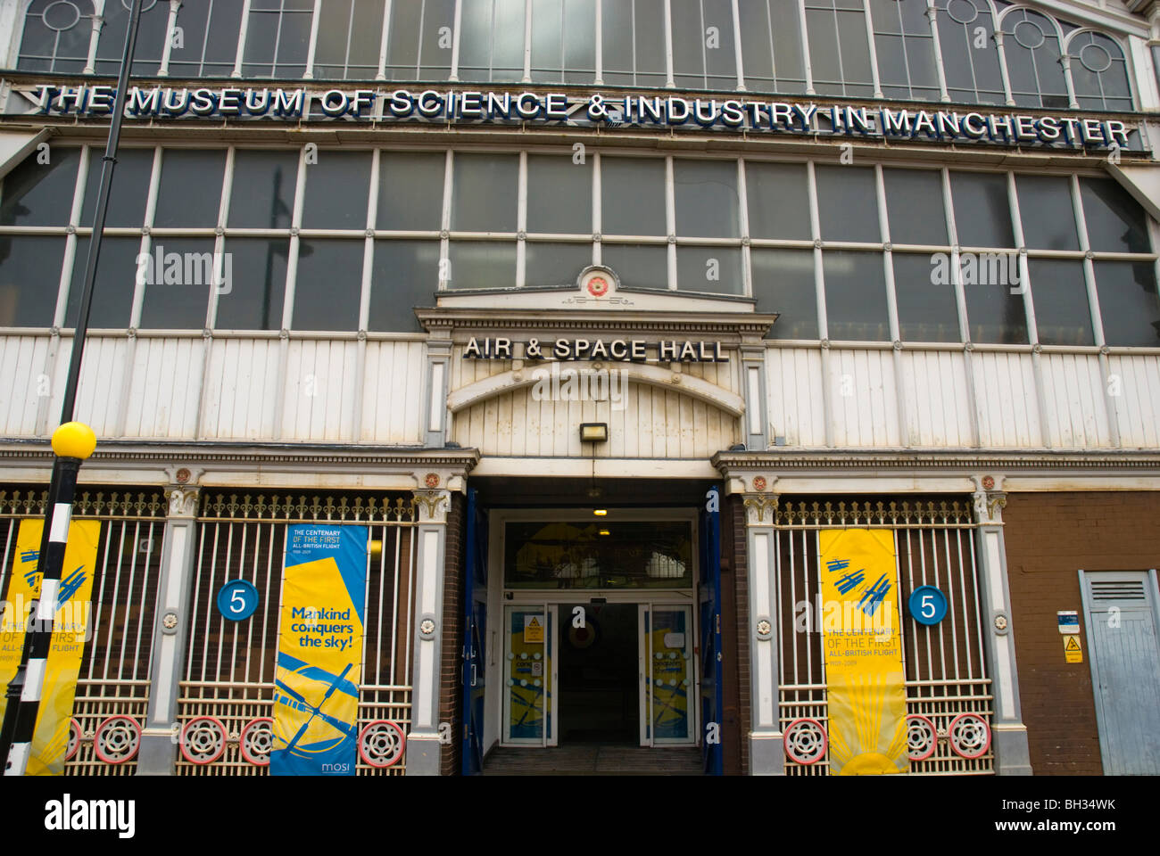 Il Museo della Scienza e dell'industria esterno Castlefield Manchester Inghilterra England Regno Unito Europa Foto Stock