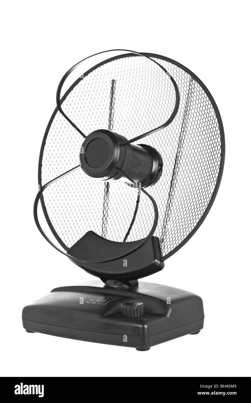 Radio e antenna tv isolato su sfondo bianco Foto Stock