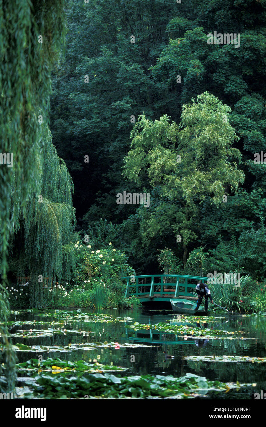 I giardini di Claude la casa di Monet a Giverny, Eure (27), in Normandia, Francia Foto Stock