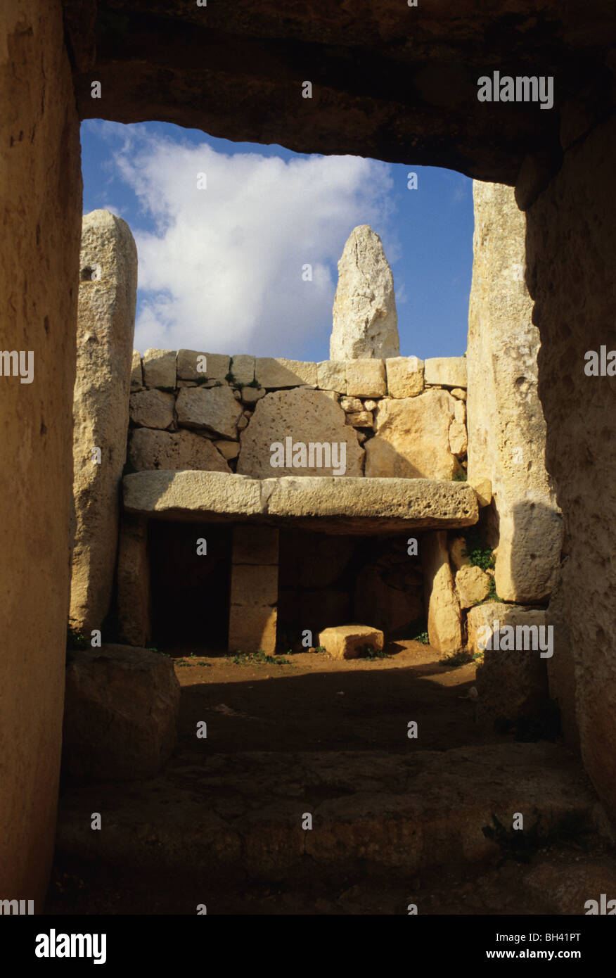 Tempio di Mnajdra Malta Foto Stock