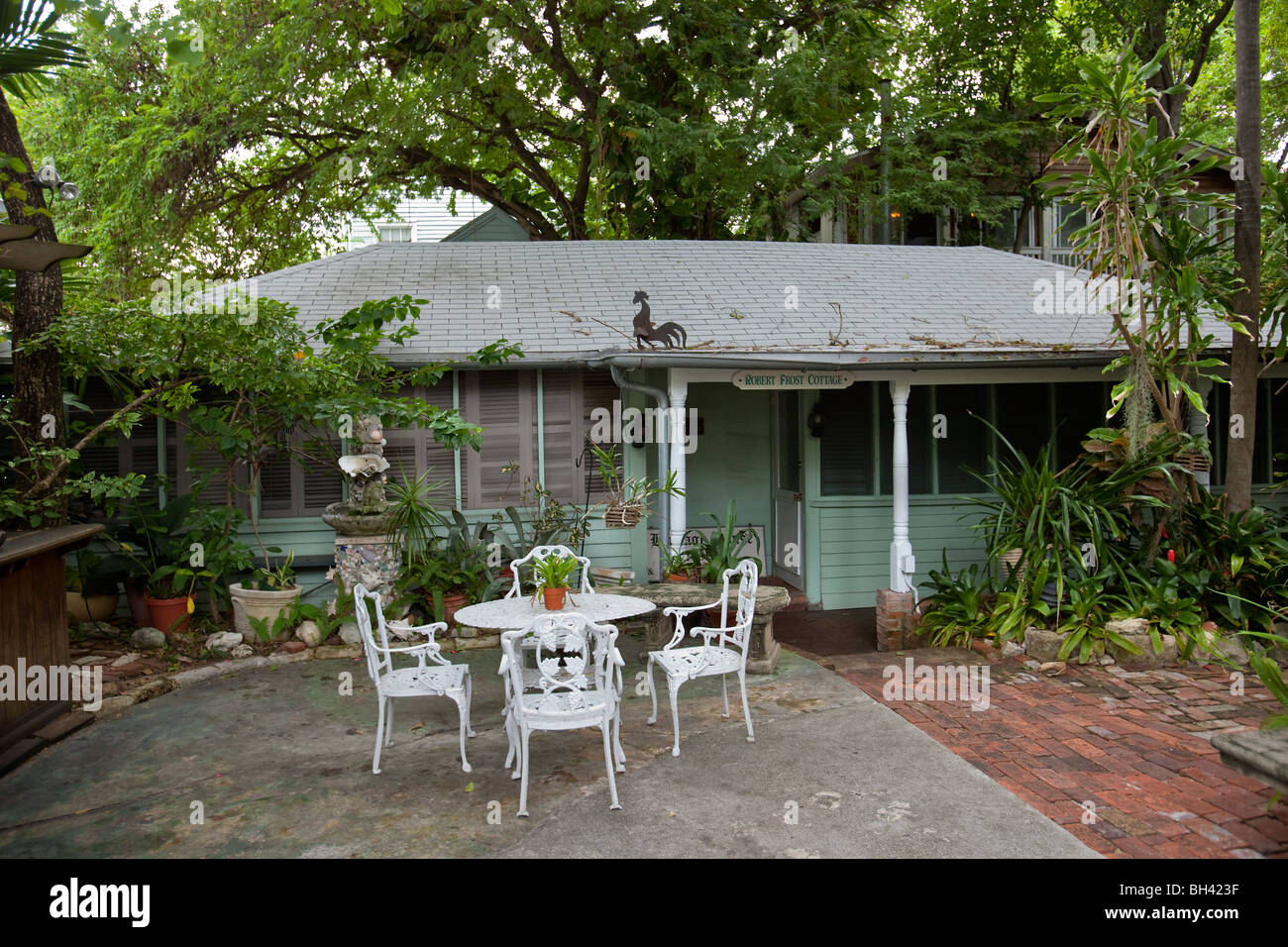 Il Robert Frost Cottage, Key West, Florida Foto Stock