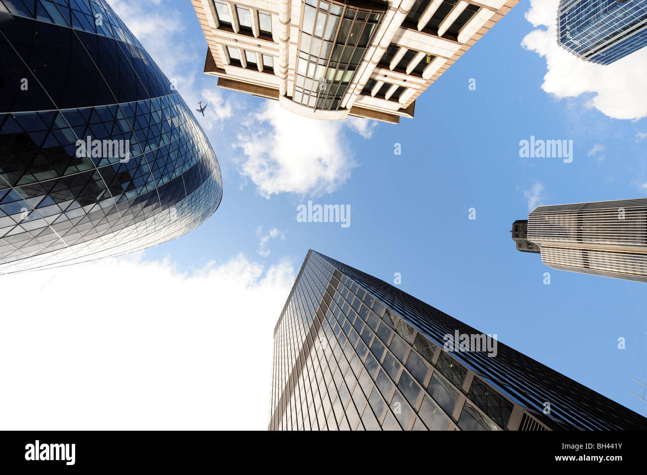 Edifici della città di Londra Inghilterra Foto Stock