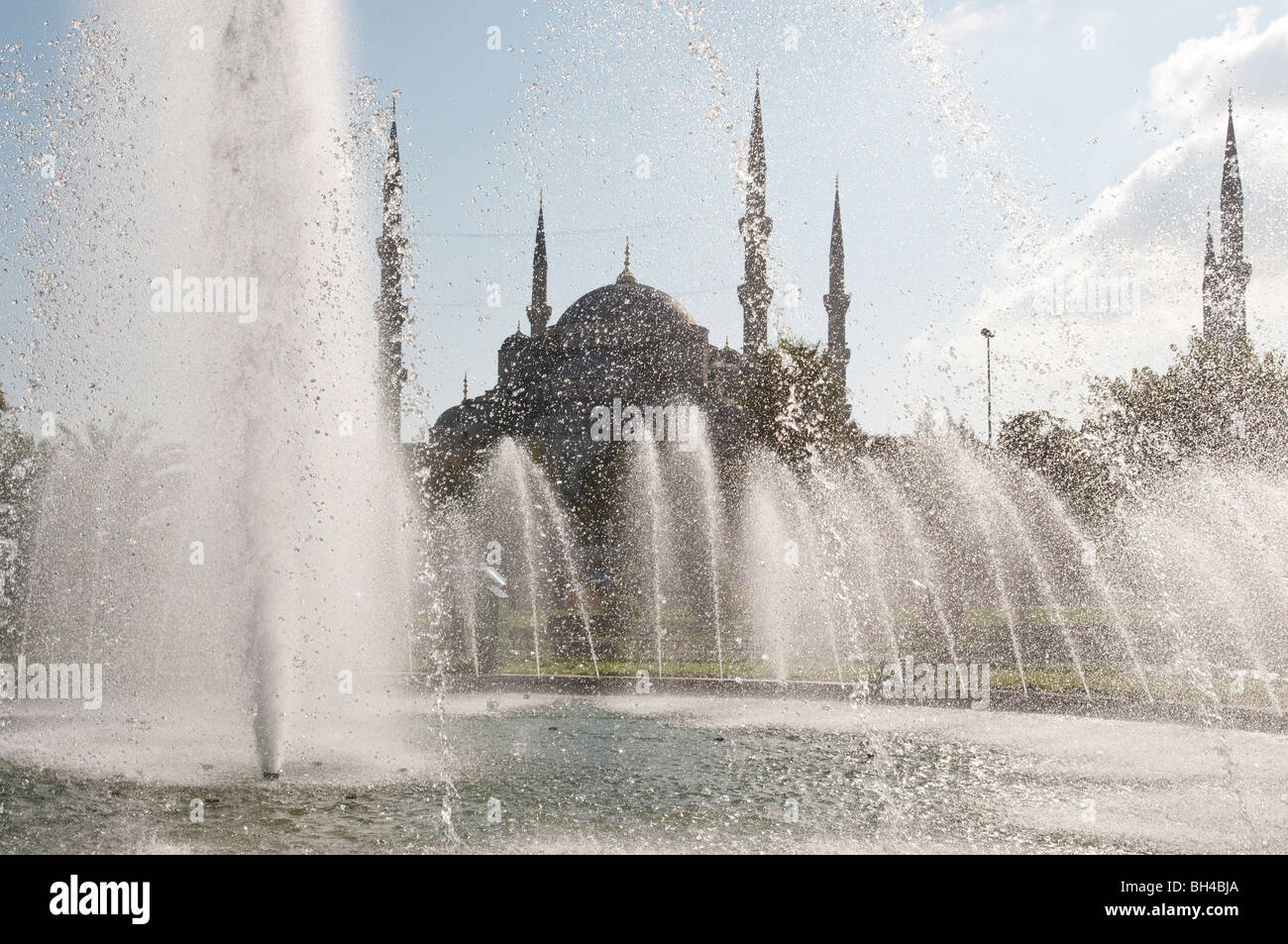 La moschea di Sultanahmet, Istanbul - la Moschea Blu Foto Stock