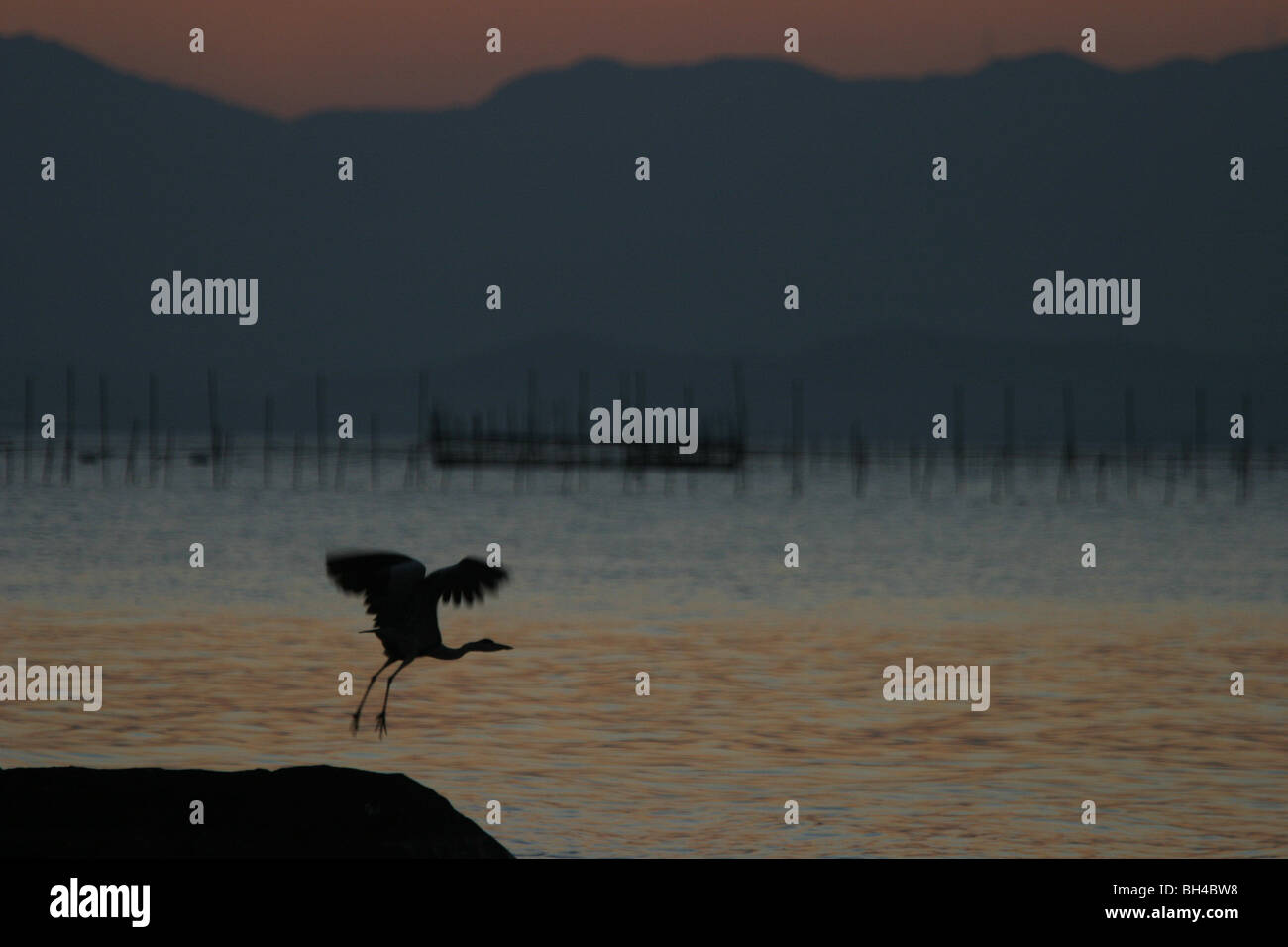 Oki-shima isola, sul Lago Biwa, Giappone Foto Stock