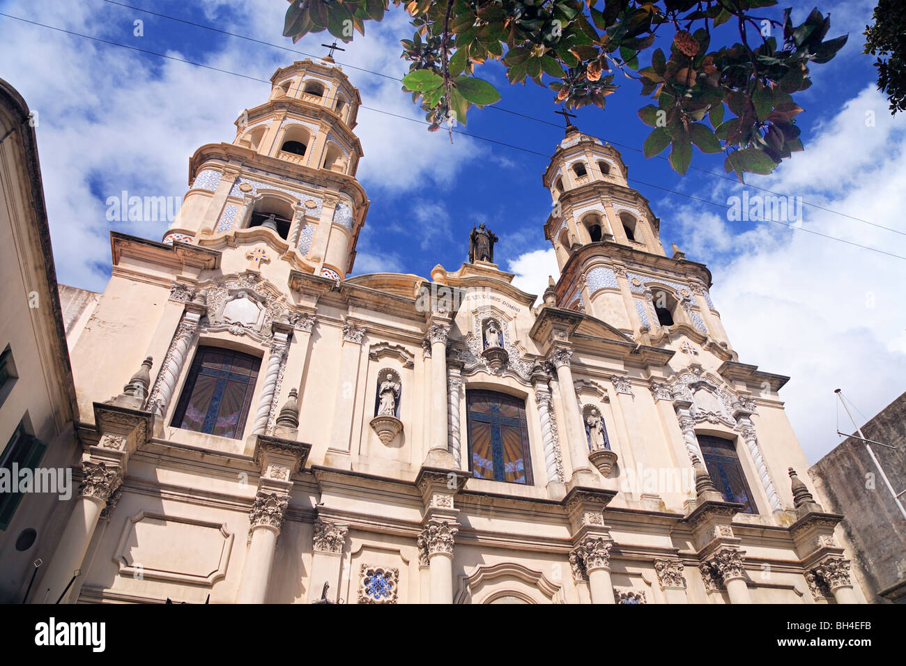 "San Pedro Telmo" Chiesa facciata. San Telmo, ,Buenos Aires, Argentina Foto Stock