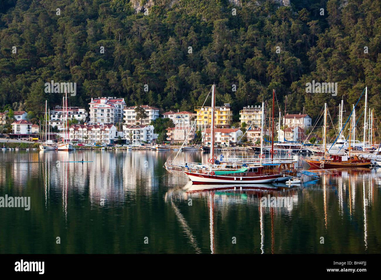 Porto, Fethiye, Lycian Coast, Turchia Foto Stock